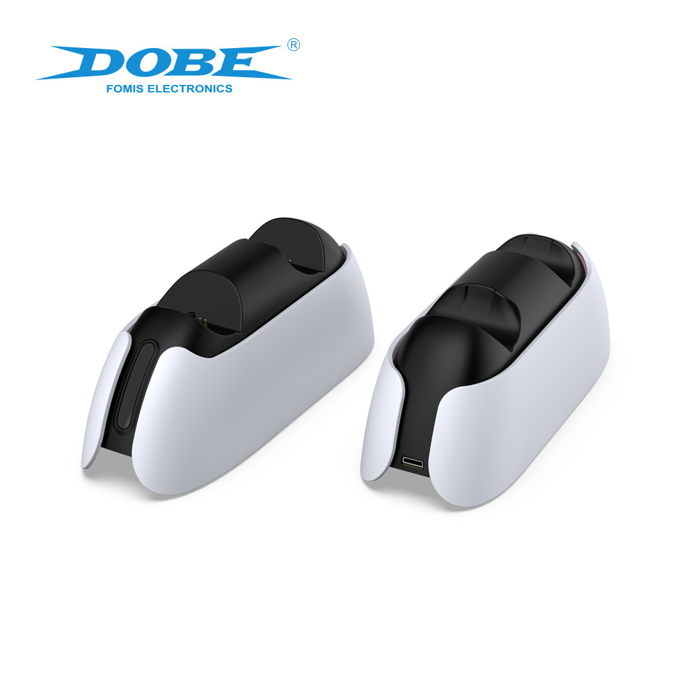 工厂直销 跨境外贸 高品质 游戏机配件 DOBE手柄充电底座 适用于PS5无线蓝牙游戏手柄双座充图