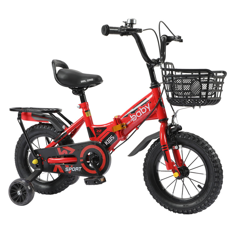 新款折叠儿童自行车 男孩女孩2-3-4-6-8-10岁宝宝脚踏车童车单车详情图4