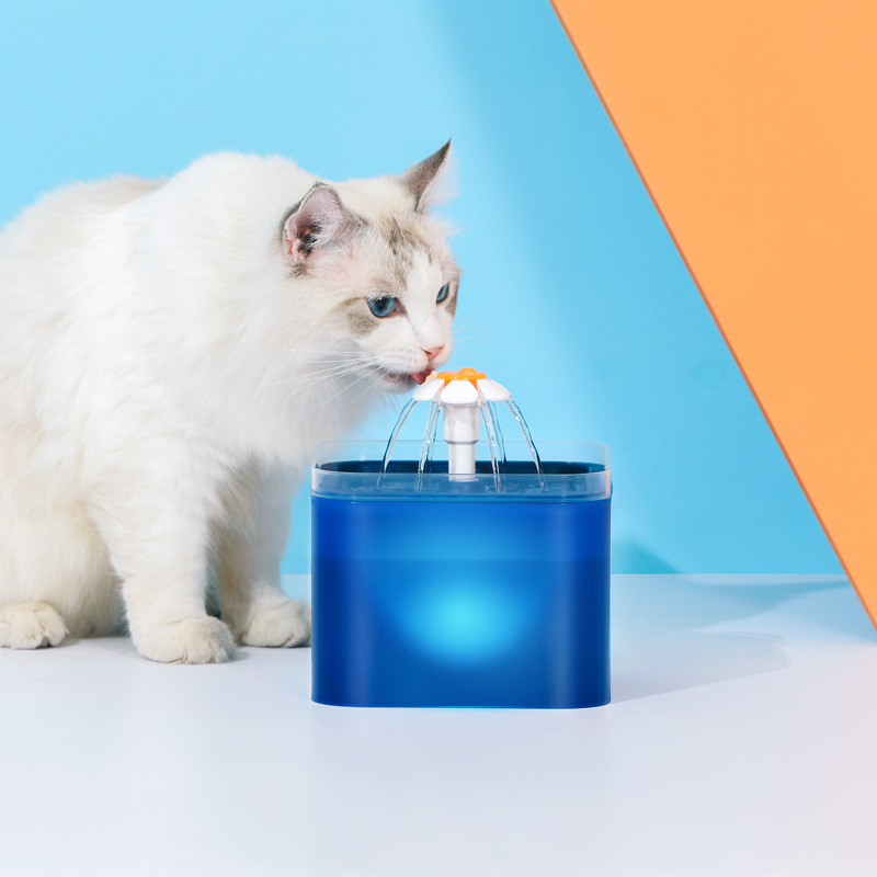 亚马逊小花宠物饮水机 自动循环猫咪宠物饮水机 智能宠物饮水机详情图4