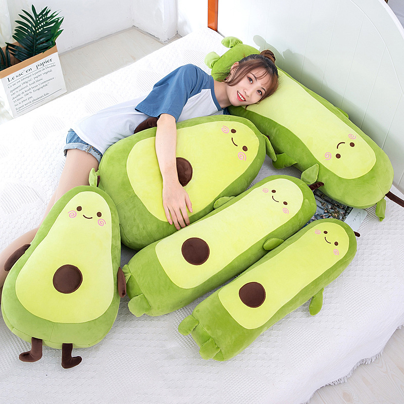 Avocado plush toy, doll, pillow, large sleeping doll, birthday gift for girls, factory wholesale