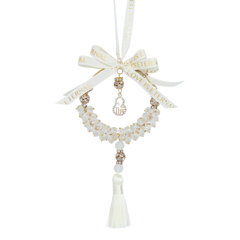 New car pendant crystal gourd, car rearview mirror pendant decoration, creative and fashionable car interior products Item Picture