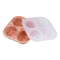 Rose ice cube ice hockey mold