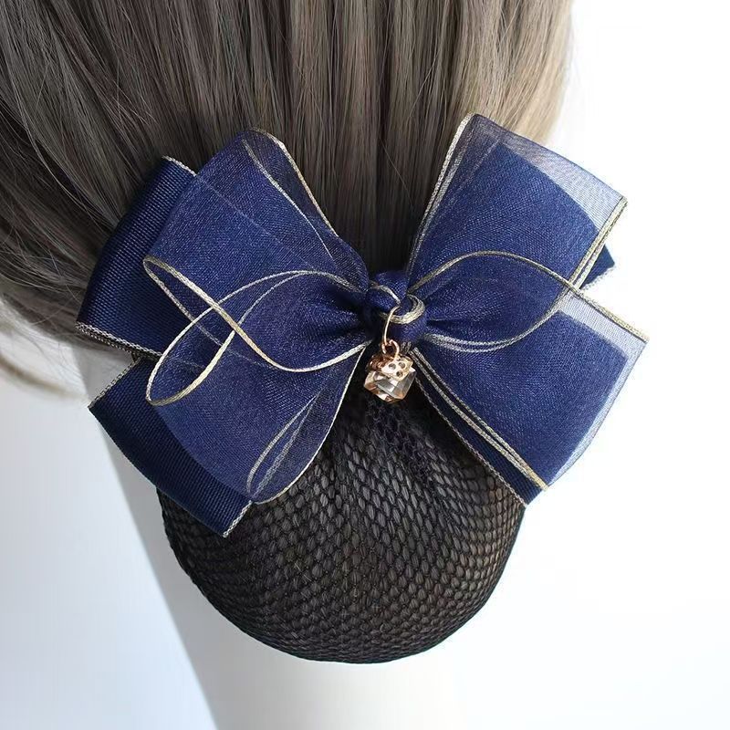 Professional hairdressers, nurses, bank flight attendants, hotel female staff, Korean-style updo, net hood, hair clips, hair accessories, wholesale hair accessories