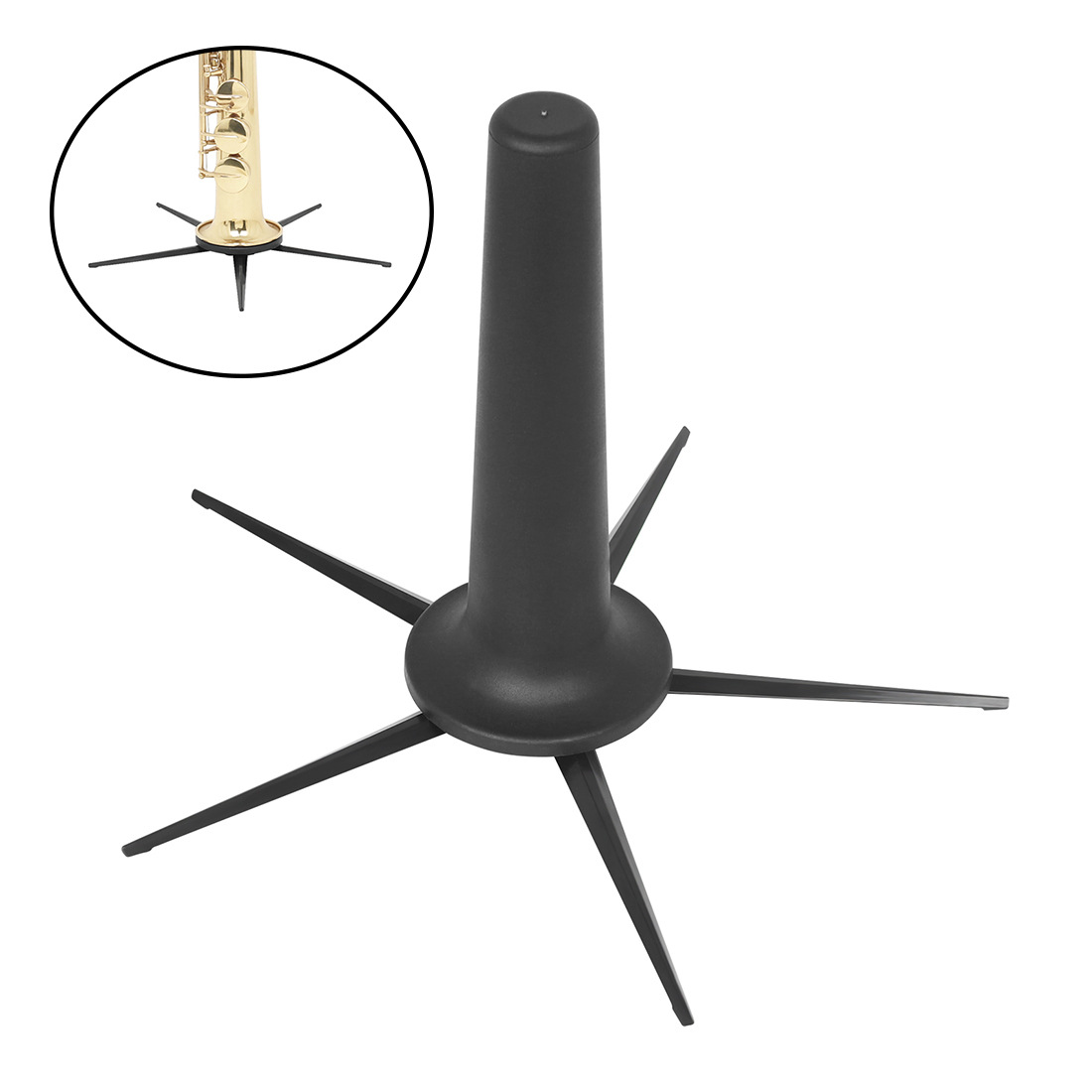 Detachable portable stand for foreign trade saxophone, anti-slip and stable stand for soprano saxophone, 5-leg stand
