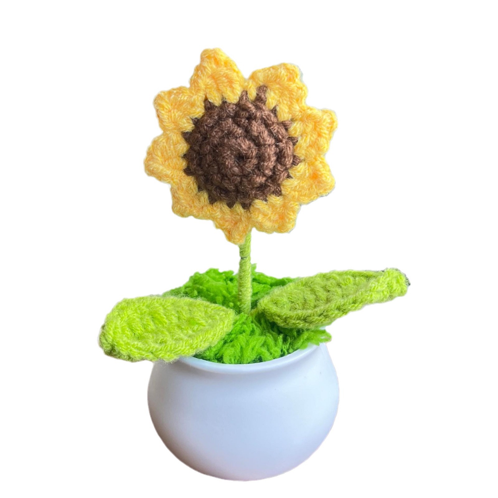 毛线/毛线花/手工钩织/钩织/毛线玩偶白底实物图