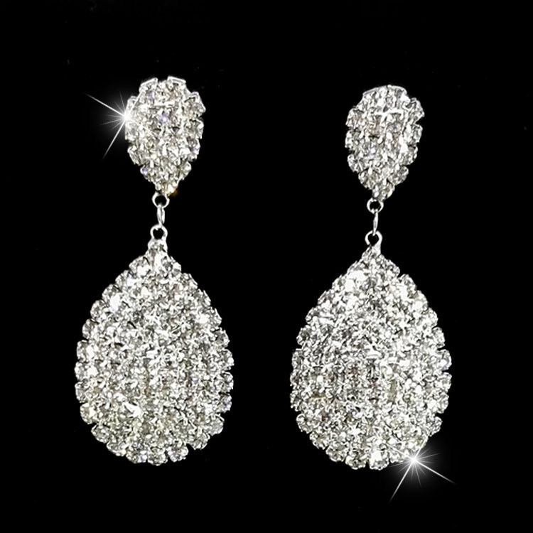 Fashionable, exquisite and high-end earrings, welded teardrop stud earrings, feminine commuting accessories, wholesale jewelry, cross-border
