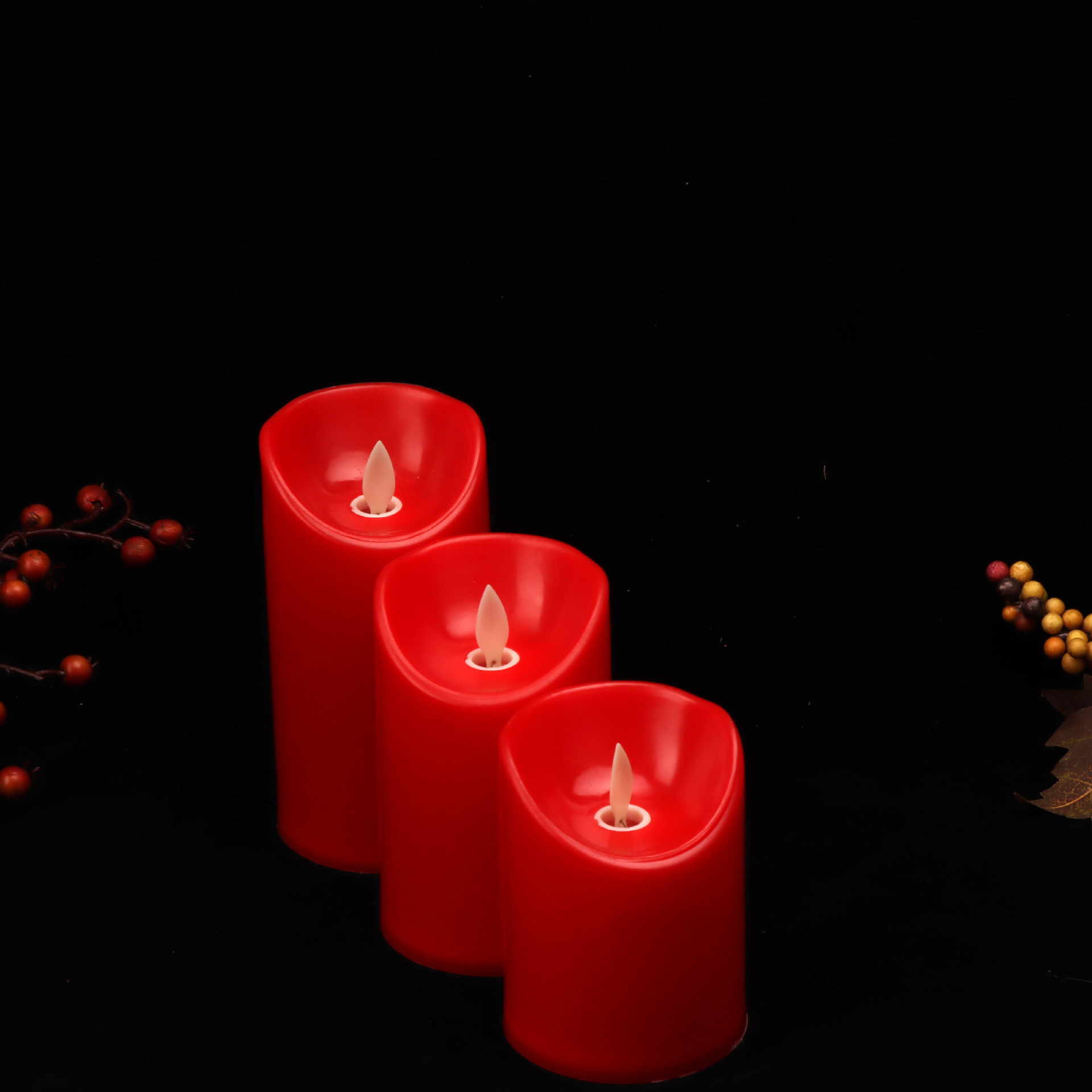 Glossy wave-swinging candle holders, sacrificial offerings to deities, offering lamps, Buddhist items, murder mystery game props, led candle lamps Application Scenario