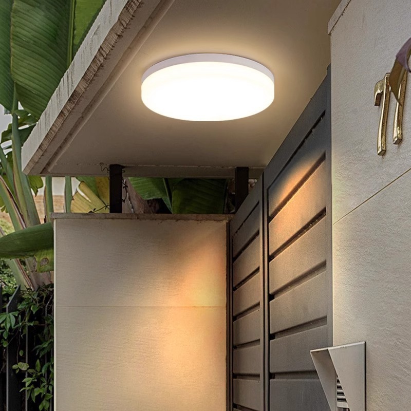 LED three-proof ceiling light, dust-proof, moisture-proof and mosquito-proof circular disc plate light, bathroom, balcony, bedroom, kitchen and bathroom light