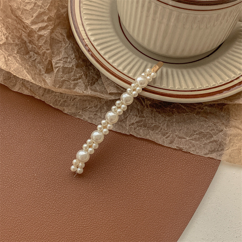 Pearl hair clips, bangs, forehead hair clippers, bb clips, popular one-line hair clips, 2022 new style clip headwear pic 34
