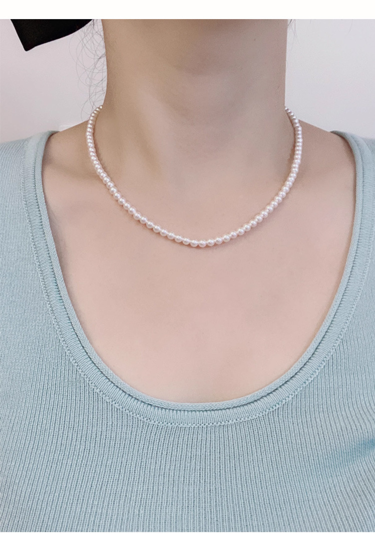 s925纯银baby珠珍珠项链女轻奢小众锁骨链秋冬简约高级感颈链饰品详情12