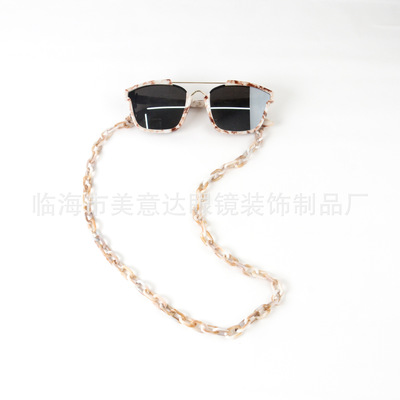 Acrylic two-color fashion eyewear chain sunglasses anti-loss eyewear chain