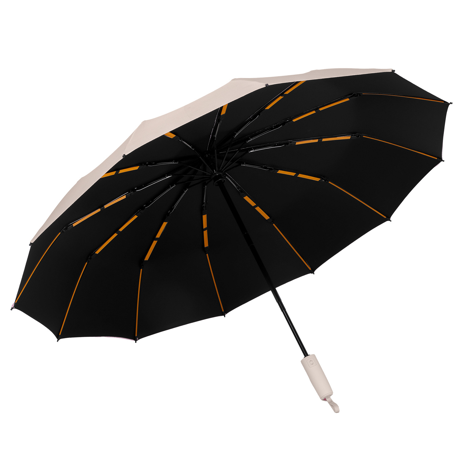 Customized black rubber sun protection, fully automatic large folding umbrella, women's high-end feel, all-weather and all-weather sunshade wholesale Item Picture