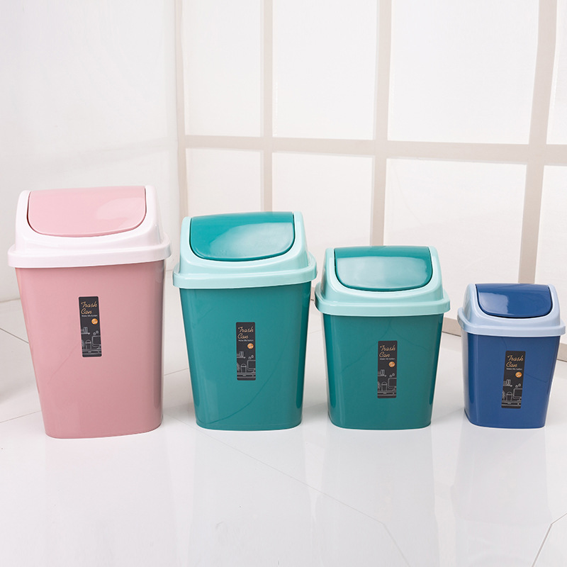 New creative and fashionable covered living room trash can manufacturer wholesale Nordic-style household toilet flap trash can