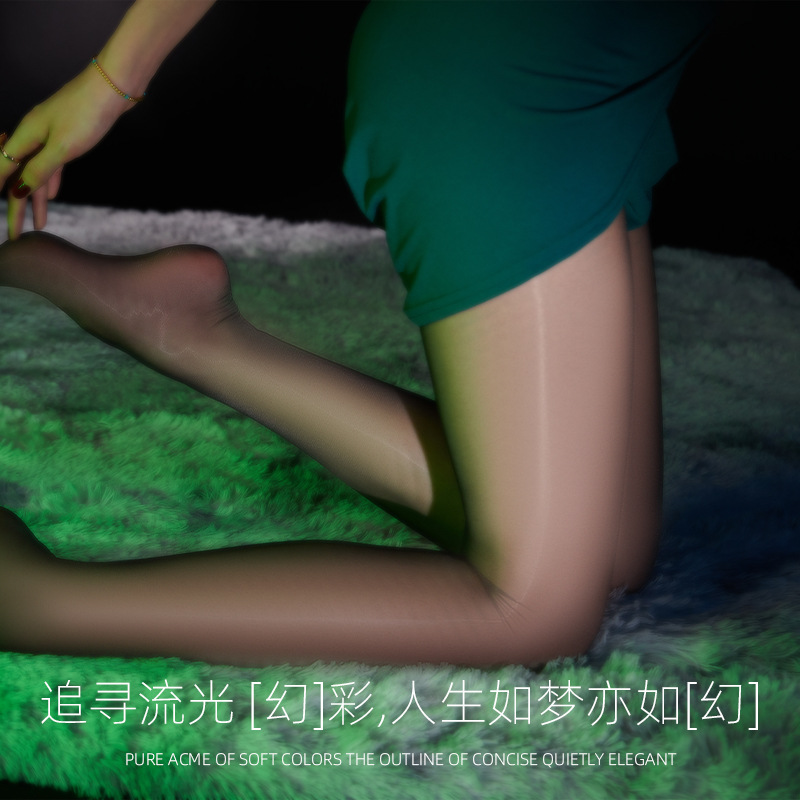 极光袜性感丝袜女油亮马油袜超薄无缝连裤袜防勾丝无痕裆夏季黑丝