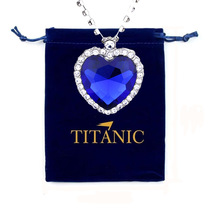 2024 Cross-border new blue necklace of the heart of the ocean female European and American style Titanic high-grade pendant