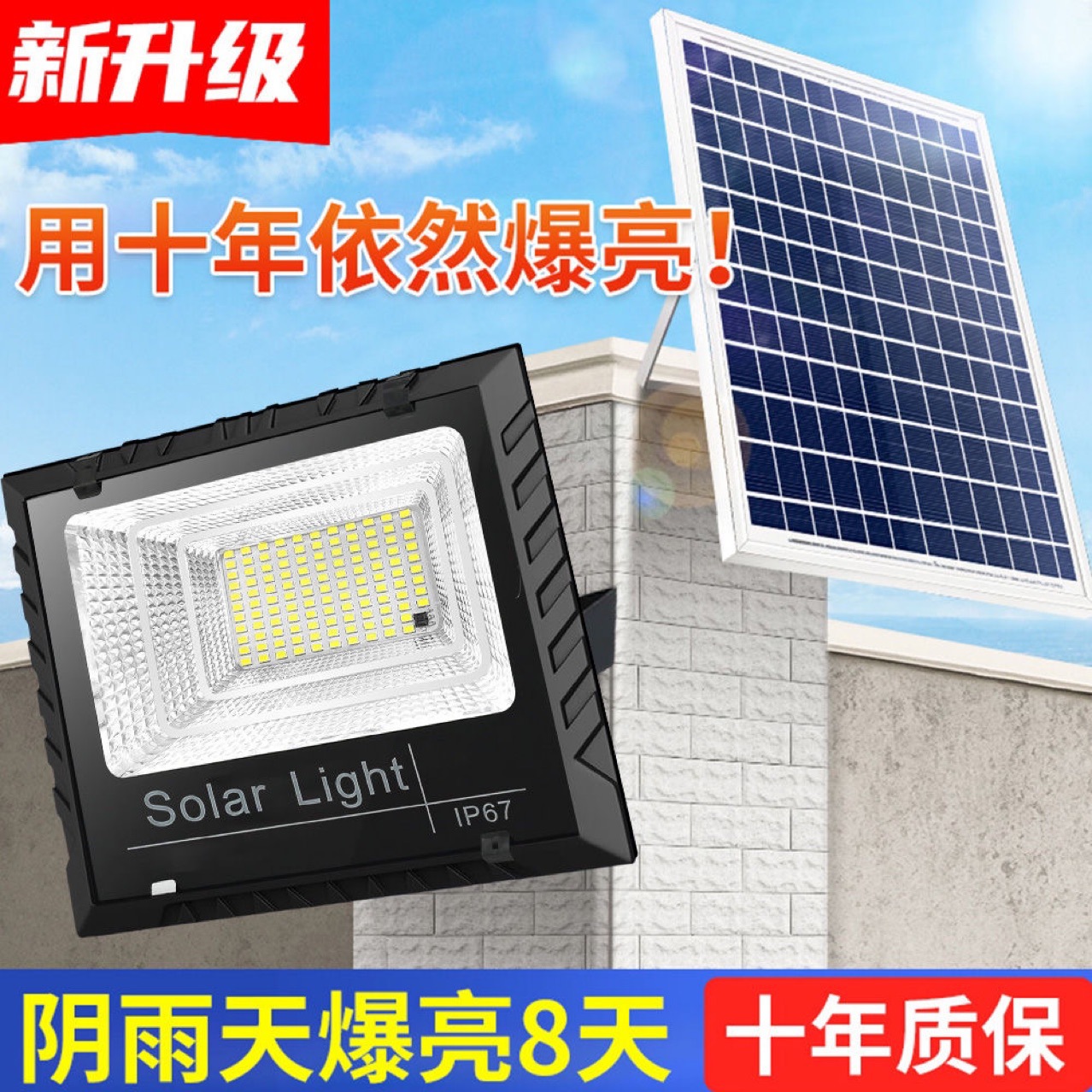 Solar lamps, outdoor household garden lamps, automatic street lamps when it gets dark, rural sensor lamps, ultra-bright led floodlights Application Scenario