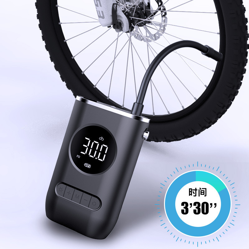 Wireless car air pump, portable air pump, convenient charging air pump, automatic tire air pump for cars, car air pump, multi-functional emergency air pump details Picture