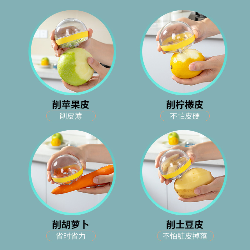 Summer's new cute and compact peeler, a perfect tool for peeling fruits in dormitories and potatoes at home. Wholesale Specification image