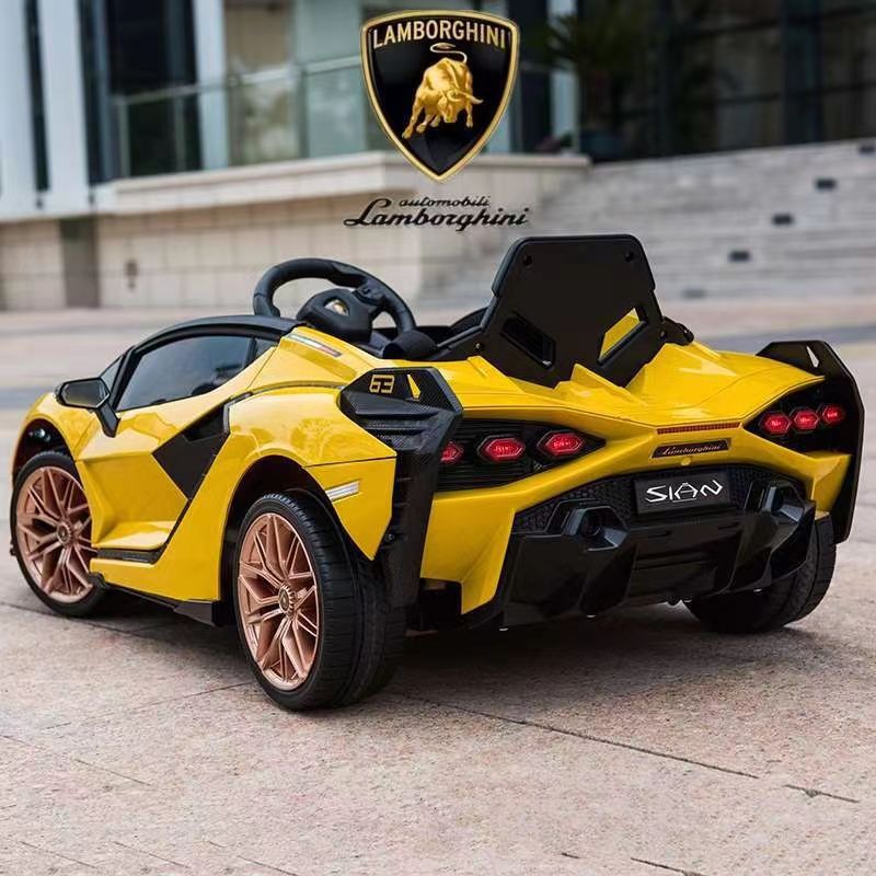 New Children's Electric Four-Wheel Car Toy Car Remote Control Car Can Sit On The Baby Swing Charging Stroller details Picture