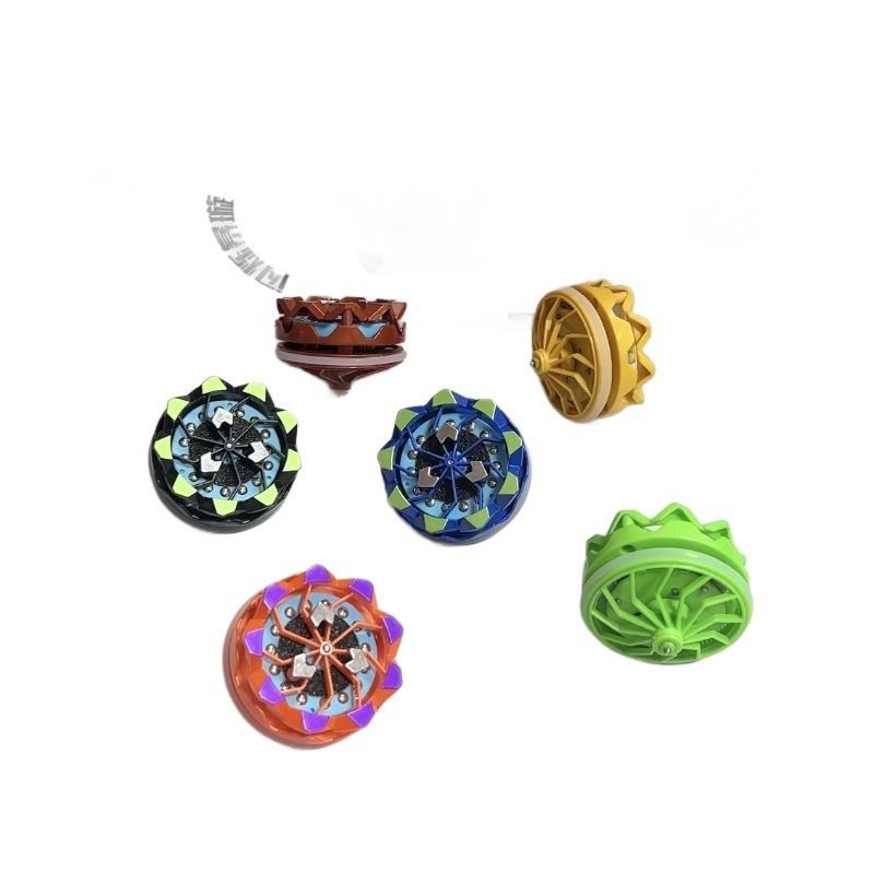 新款手持烟花陀螺会冒火的发光旋转陀螺对战爆旋解压玩具儿童男孩图