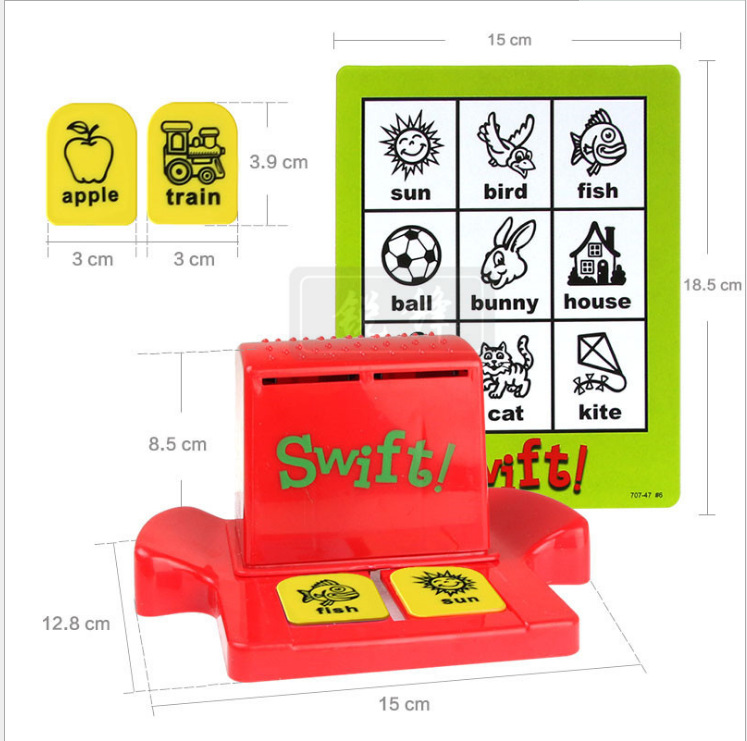 眼明手快SWIFT1-2-3宝宝记单词学数学早教益智玩具bingo桌面游戏详情图2
