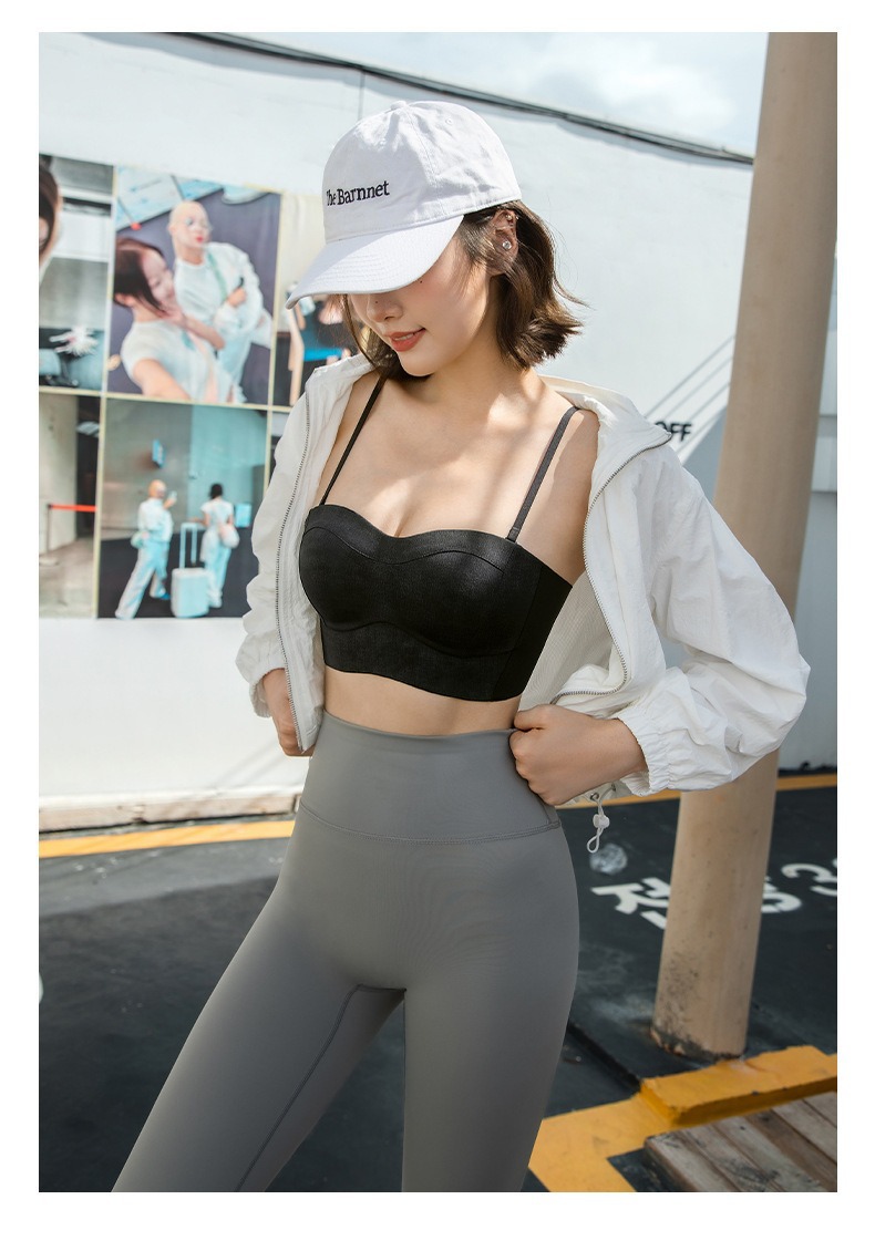 秋冬新款抹胸内衣女小胸聚拢美背一体细肩带无痕裹胸防走光文胸罩详情24