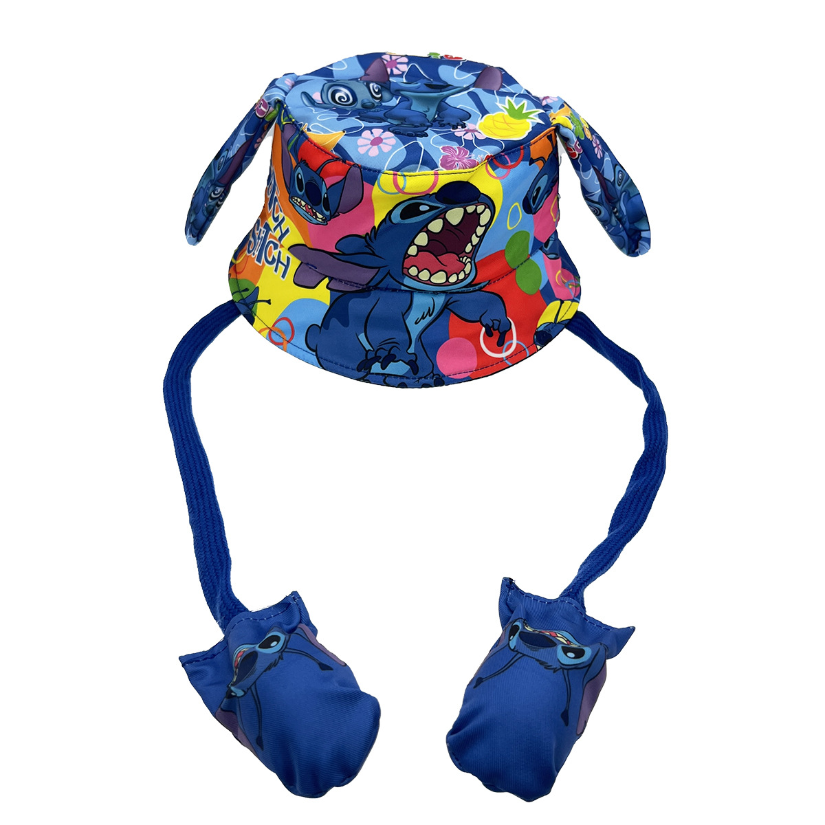 Children's Anime Steed Sanrio Kouromi Spider-Man Tiktok Hat Air Bag Ears Will Move Fisherman Hat Specification drawing