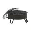 Household charcoal barbecue grill, charcoal brazier, outdoor barbecue rack, brazier, garden and courtyard bonfire stove details Picture
