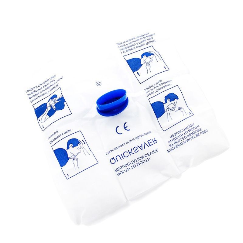 CPR artificial respiration masks, mini first aid disposable mouth-to-mouth portable first aid respirators exclusively for foreign trade Item Picture