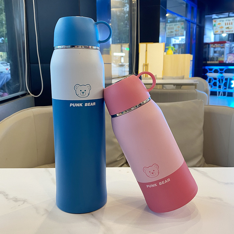 朋克熊品牌大容量316保温瓶1L/大号水杯便携户外水壶保温杯批发产品图
