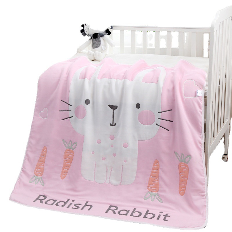 Ten Layers Of Gauze Baby Bath Towel Thickened Autumn And Winter Cute Rabbit Newborn Baby Blanket Towel Is Wholesale Factory Item Picture