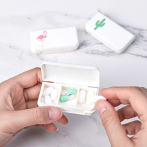 便携3格小药盒迷你药品收纳盒 密封随身薬盒旅行装药丸盒子