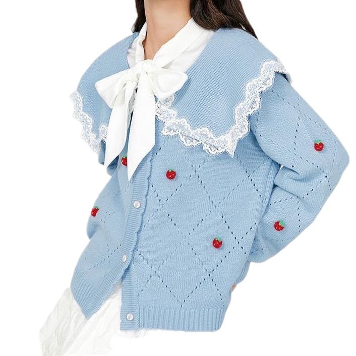 2023 Autumn/Winter New Women's sweater Korean-style multi-craft women's knitted laid-back cardigan for women wholesale website Item Picture