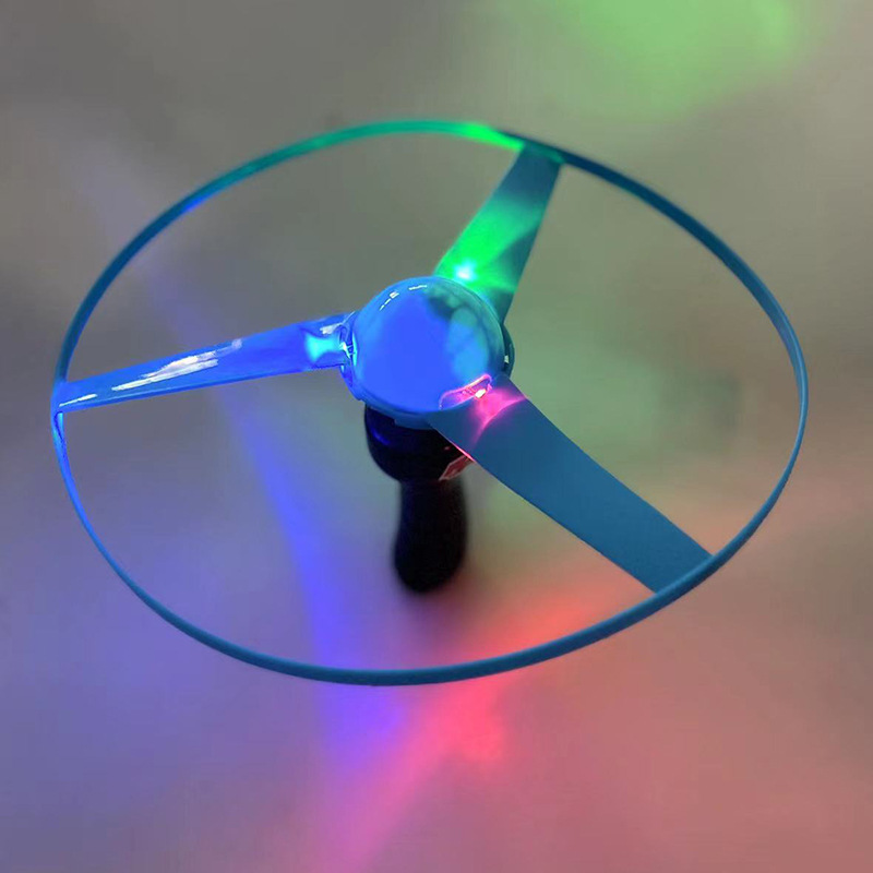 Wholesale of Vagoda string flying saucers, glowing flying saucers, large frisbee strings, children's flashing toys Specification image