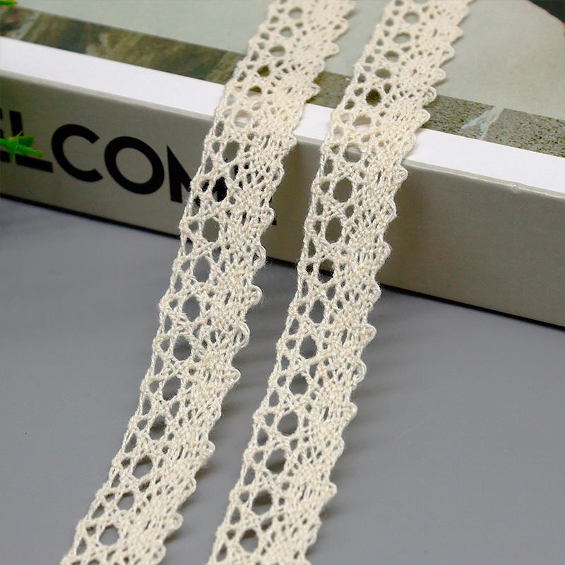 Factory stock of raw color cotton thread lace accessories, home dyed tablecloths, lockedge decorative fabrics, and lace lace pic 6