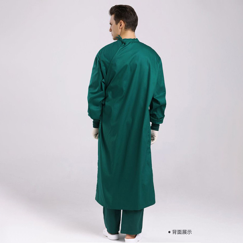 One-Piece Operating Gown Long-Sleeved Work Clothes For The Operating Room Doctor's Surgical Robe Hand Washing Clothes Half-Pack Full Pack Isolation Clothes details Picture