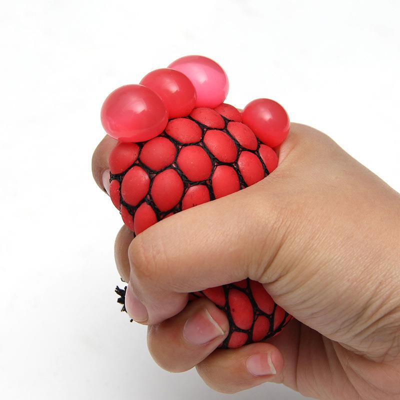 Cross-Border Large Vent Grape Ball Squeeze Extractor Creative Pinch Music Water Balloon Trick Novelty Toys Wholesale details Picture
