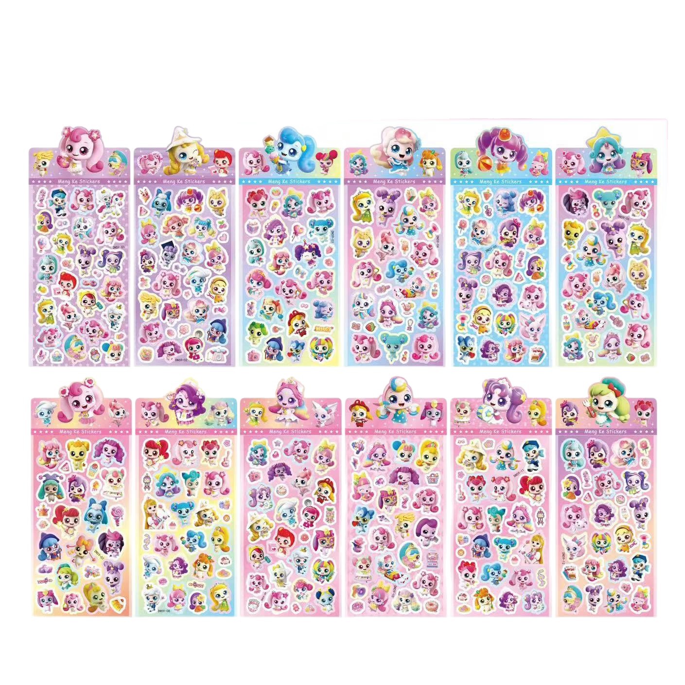 Cartoon stickers, live-streaming matching cards, Pibalagu card stickers, Sanrio DIY handbooks, mobile phone decoration stickers Item Picture
