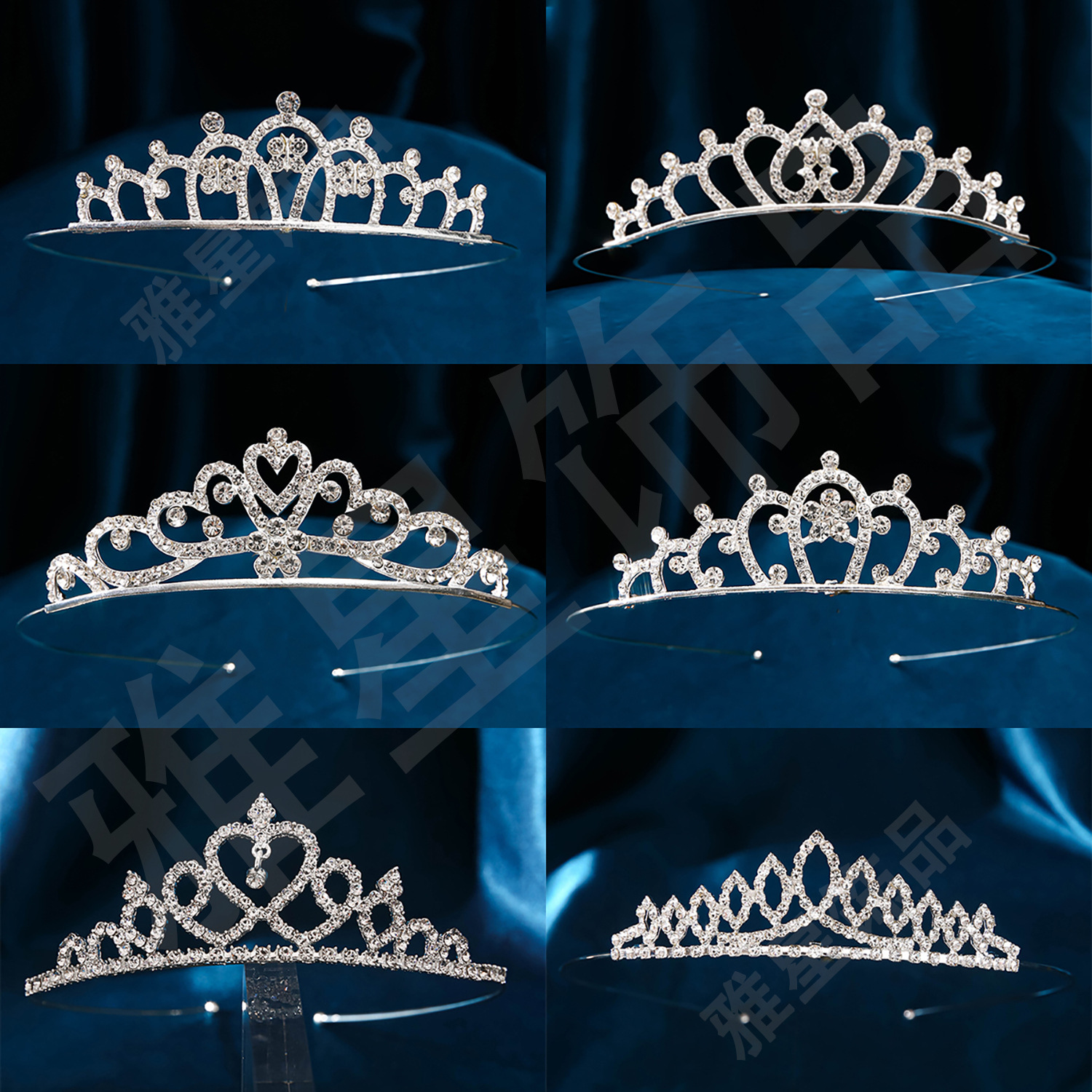 Bride, crown, wedding dress, headwear, birthday, children's gift, performance, versatile water diamond, princess, hairband, crown wholesale Application Scenario