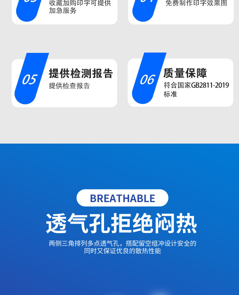 玻璃钢安全帽男工地施工建筑工程工人免费印字国标头盔工地专用详情3