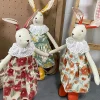 New Korean-style cotton and linen hand-dressed rabbit doll, children's soothing toy, birthday gift, home decoration doll Specification image