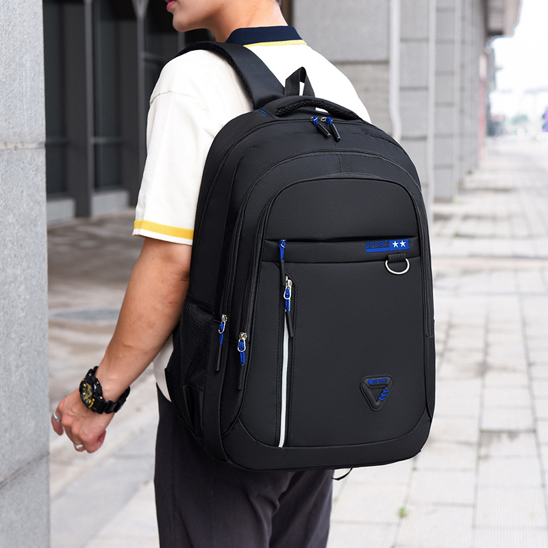 2024 New student schoolbag, men's large-capacity Oxford cloth computer backpack, versatile backpack for business trips, commutes and business Application Scenario