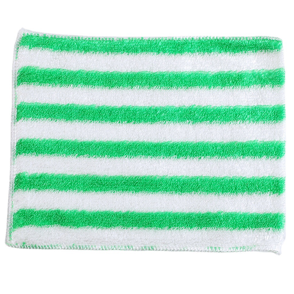 Manufacturers Supply Non-Oil To Oil Kitchen Dishwashing Towel Bamboo Fiber Cloth Color Stripe 18*23 Cloth Cloth Item Picture