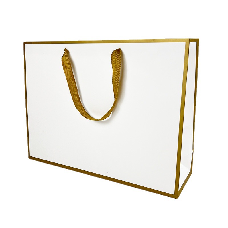 礼品袋/定制纸袋/纸袋制作商/纸袋/茶叶包装牛皮纸白底实物图