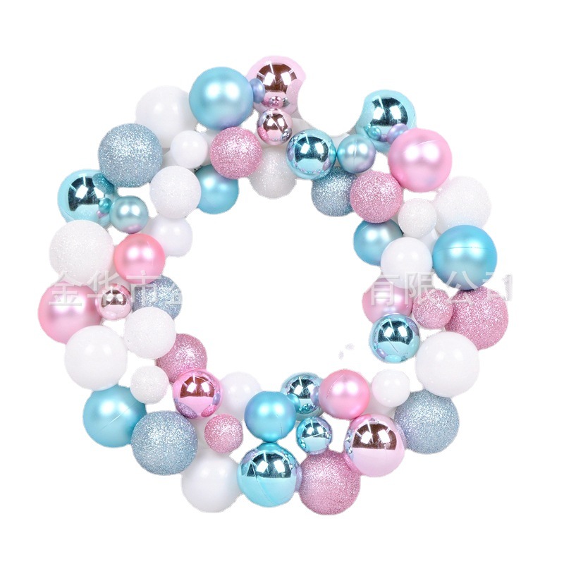 Amazon Hot 35Cm Christmas Wreath Christmas Decorations Christmas Ball Wreath Christmas Pendant Specification drawing