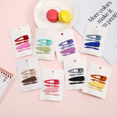 New Ab Hairpin Macaron Candy Color Women's Hair Accessories 5Cm Resin Duck Clip Headwear Simple Bangs Clip