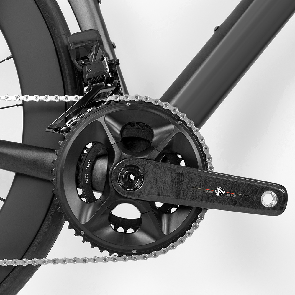 Youdaoplaceholder0 Special Tornado Electric Transformation 3K Carbon Fiber Road Bike 60Mm Carbon Wheel Barrel Axle Disc Brake Carbon Fiber Handlebar Set details Picture