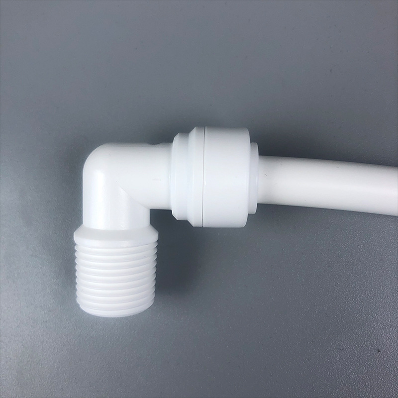 Accesorio purificador de agua conector rápido 3 partes macho giro 3 partes codo de conexión rápida bomba de refuerzo bomba de agua 4066 conector purificador de agua Specification image