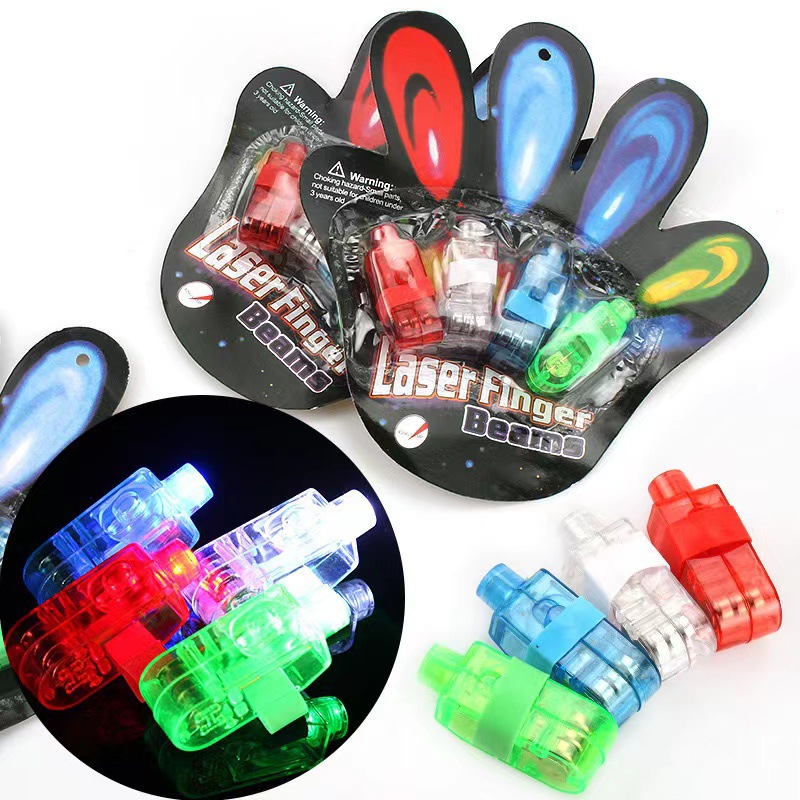 跨境爆款 发光手指灯戒指灯 卡装手指灯派对玩具发光玩具闪光玩具详情图5