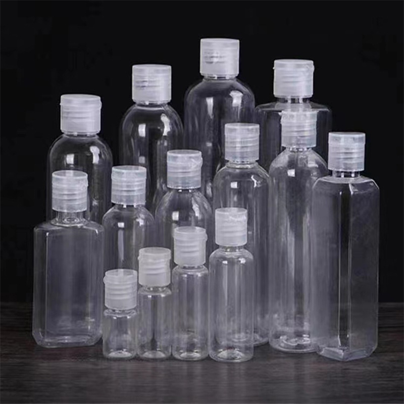 乳液翻盖瓶/pet透明化/分装瓶产品图